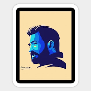 movie actor portrait Sticker